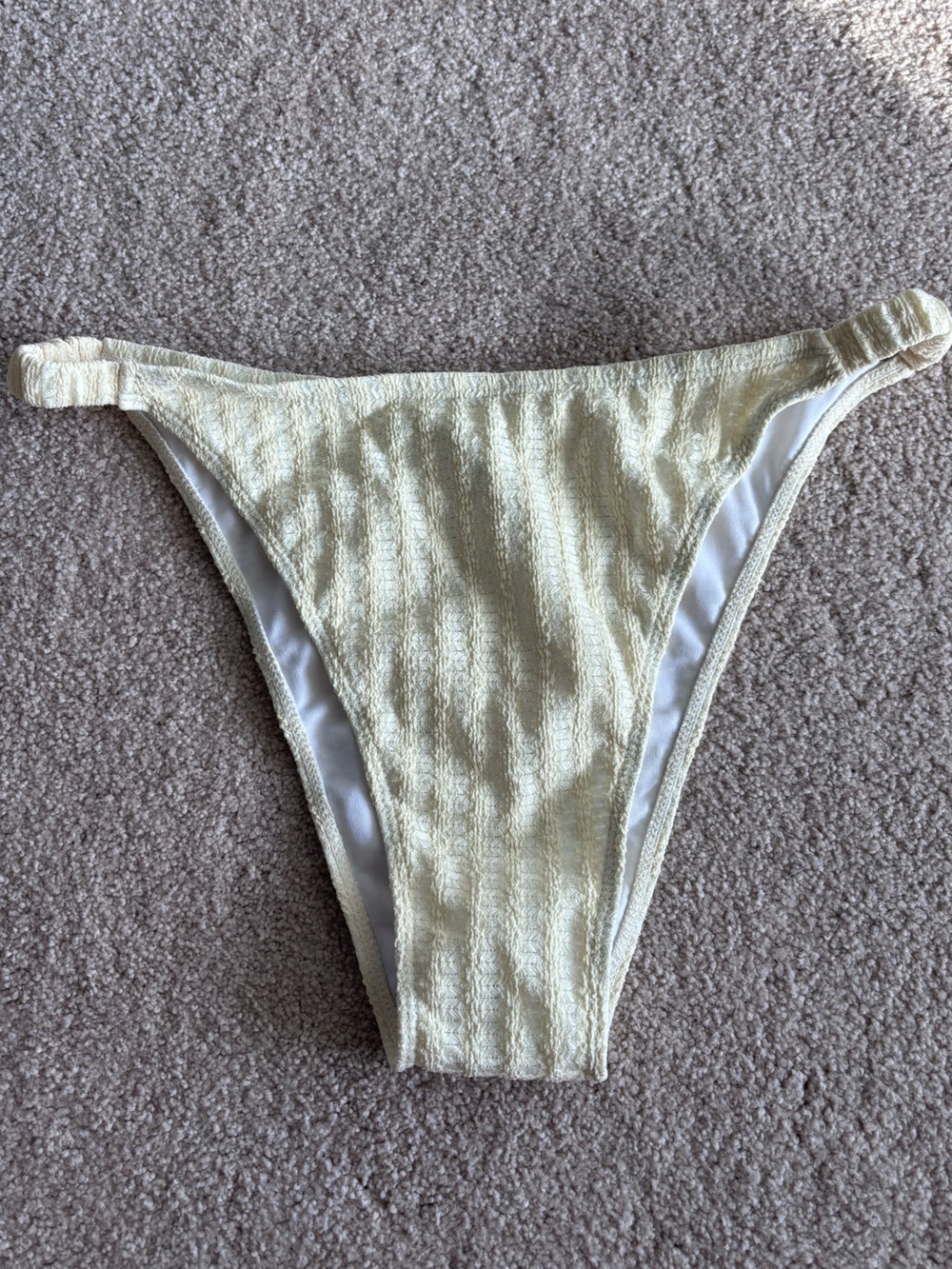 SHEIN Light Yellow Bikini Bottom